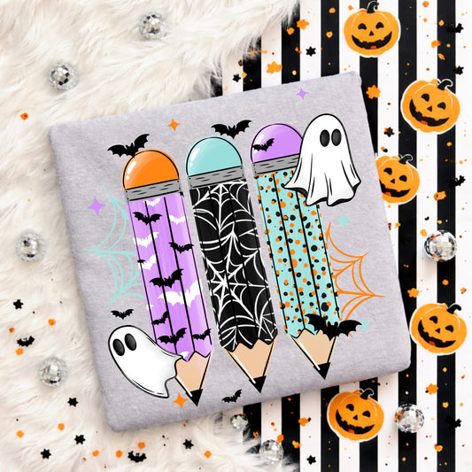 Spooky Pencil Trio | Halloween | Printed