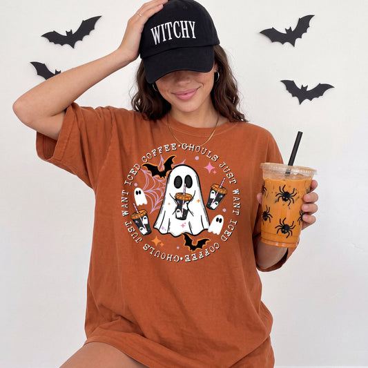 Ghouls Just Want Iced Coffee | Halloween | Printed