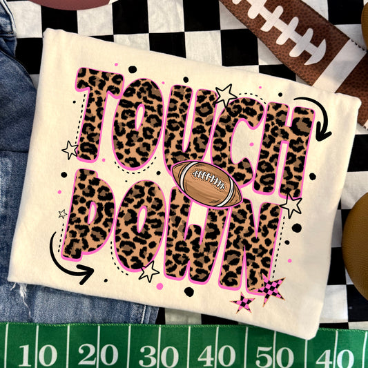 Leopard Touchdown Football | Printed