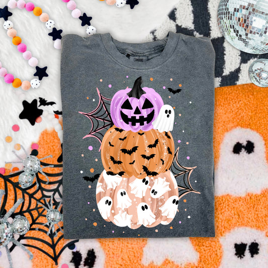 Stacked Pumpkin Trio | Halloween | Printed