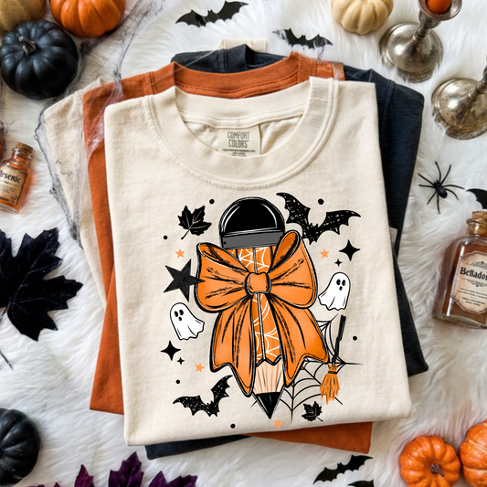 Spooky Pencil Bow | Halloween | Printed