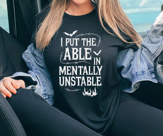 Mentally unstable | Printed